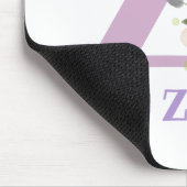 Muis Pad Initial Plus Naam & Bloemen Ontwerp Muismat (Hoek)