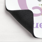 Muis Pad Initial Plus Naam & Bloemen Ontwerp Muismat (Hoek)