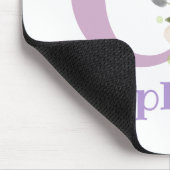 Muis Pad Initial Plus Naam & Bloemen Ontwerp Muismat (Hoek)