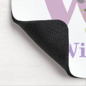 Muis Pad Initial Plus Naam & Bloemen Ontwerp Muismat (Hoek)