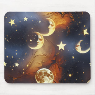 Muis Pad – Luxe Droomachtig Vurig Oranje Celestiaa Muismat