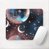 Muis Pad - Rose Goud Celestial Maan Muismat (Met muis)
