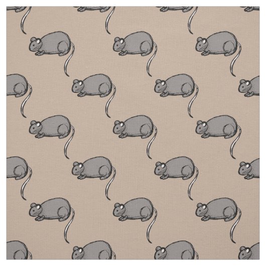 Muis! pat. stof (Swatch)