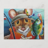 Muis Pet Vest Vist voor Bluegill Waterverf Art