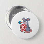 Muis Pijlen Dart Dartbord Ronde Button 7,6 Cm (Voorkant /achterkant)