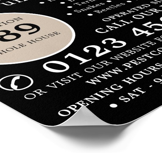 Muis, plaagbesturing Adverteren Poster (Hoek)