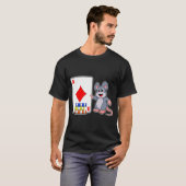Muis Poker kaarten Poker chips T-shirt (Voorkant volledig)