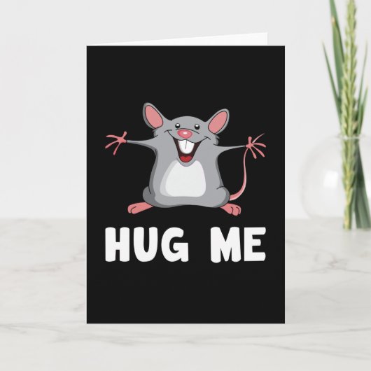 Muis Rat Dier Pet Cheese Liefde Grappig Gift Idee Kaart (Voorkant)