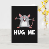 Muis Rat Dier Pet Cheese Liefde Grappig Gift Idee Kaart (Gele Bloem)