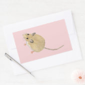 Muis Rechthoekige Sticker (Envelop)