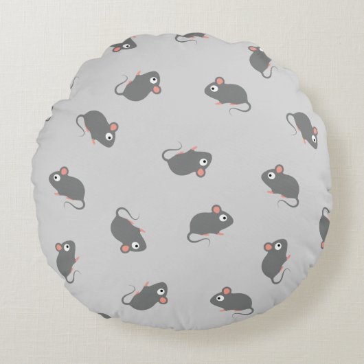 Muis Rond Kussen (Voorkant)