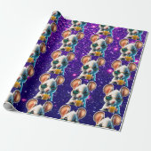 Muis Schattige Charmant Thema Karakter Gift Wrap Cadeaupapier (Uitgerold)