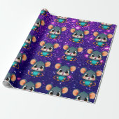 Muis Schattige Charmant Thema Karakter Gift Wrap Cadeaupapier (Uitgerold)