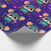 Muis Schattige Charmant Thema Karakter Gift Wrap Cadeaupapier (Hoek)