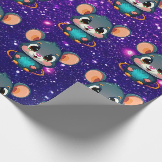 Muis Schattige Charmant Thema Karakter Gift Wrap Cadeaupapier (Hoek)