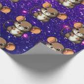 Muis Schattige Charmant Thema Karakter Gift Wrap Cadeaupapier (Hoek)