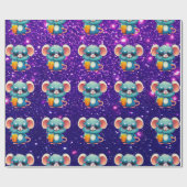 Muis Schattige Charmant Thema Karakter Gift Wrap Cadeaupapier (Vlak)