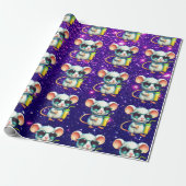 Muis Schattige Charmant Thema Karakter Gift Wrap Cadeaupapier (Uitgerold)