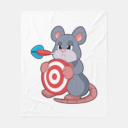 Muis Schiet Pijl Pijlenbord Fleece Deken (Voorkant)
