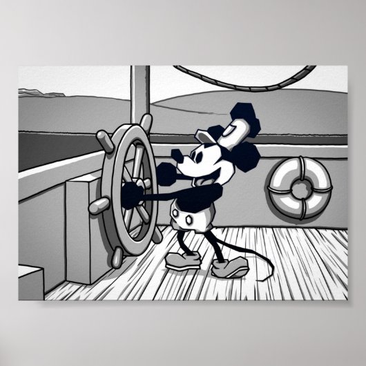 Muis schoppen bij het schoppen van een stoomboot poster (Voorkant)