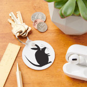 Muis Silhouet Minimalistisch Dier Sleutelhanger