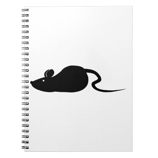 Muis Silhouet Notitieboek (Voorkant)