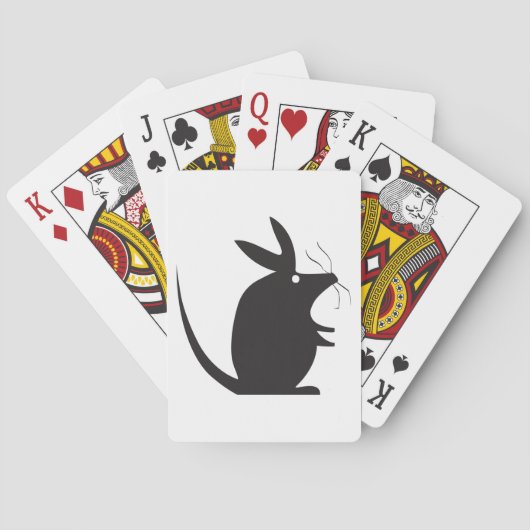 Muis Silhouette Pokerkaarten (Achterkant)