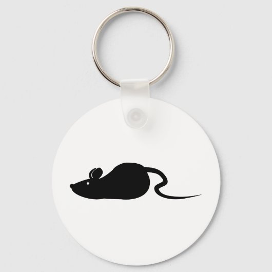Muis Silhouette Sleutelhanger (Voorkant)
