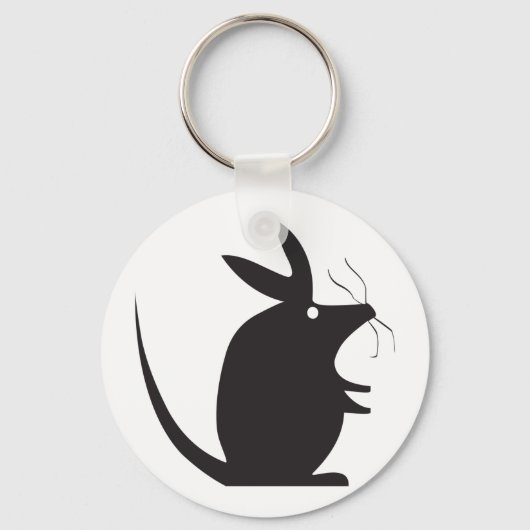 Muis Silhouette Sleutelhanger (Voorkant)