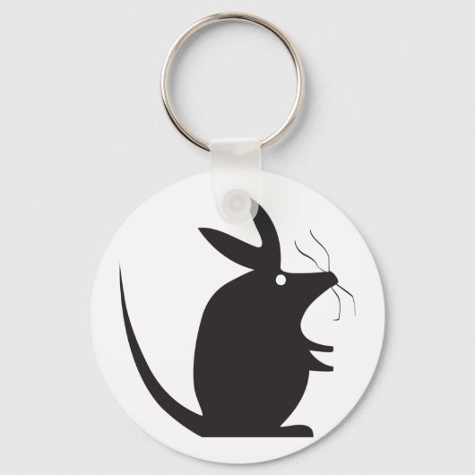 Muis Silhouette Sleutelhanger (Achterkant)