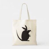 Muis Silhouette Tote Bag (Achterkant)
