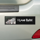 Muis sticker voor op de bumper (Op auto)