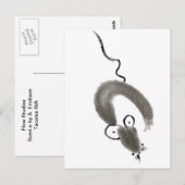 Muis, Sumi-e Briefkaart (Voorkant / Achterkant)