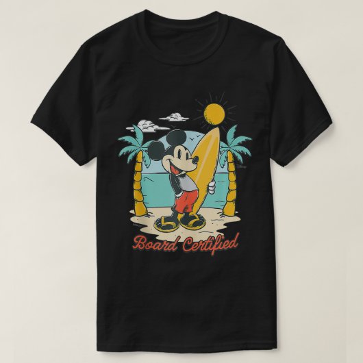 Muis Surfboard gecertificeerde zomer strand Graphi T-shirt (Design voorkant)