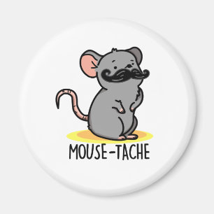 Muis-tache Grappige Muis Pun Magneet