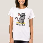 Muis-tache Grappige Muis Pun T-shirt (Voorkant)