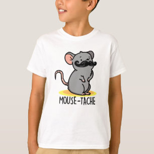 Muis-tache Grappige Muis Pun T-shirt