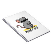 Muis-tache Grappige Muis Punt Notitieboek (Rechterzijde)