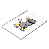 Muis-tache Grappige Muis Punt Notitieboek (Linkerzijde)