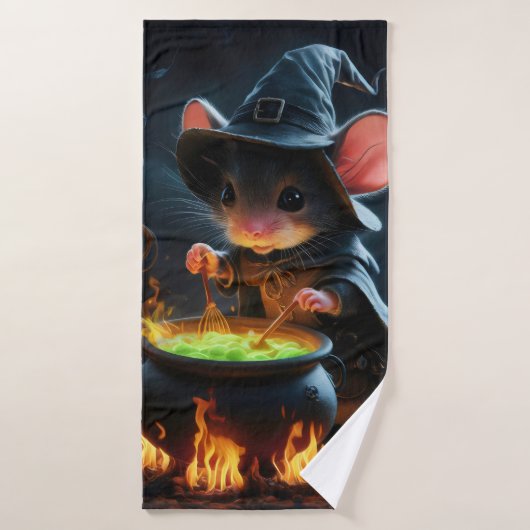 Muis tovenaar. badhanddoek (Badhanddoek)