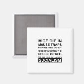 Muis Traps met vrije kazen AKA Socialisme Magneet (Voorkant / Achterkant)