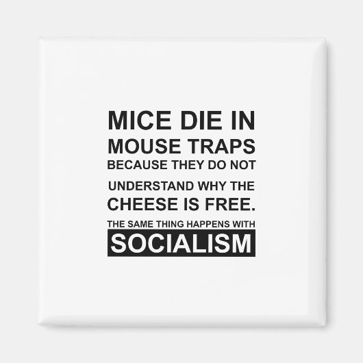 Muis Traps met vrije kazen AKA Socialisme Magneet (Voorkant)