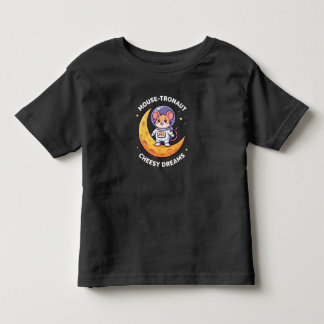 Muis-tronaut Cheesy Dromen Grappige Ruimtemuis Kun Kinder Shirts