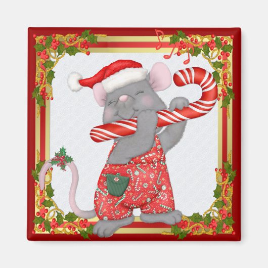 Muis Tunes Santa Magneet (Voorkant)