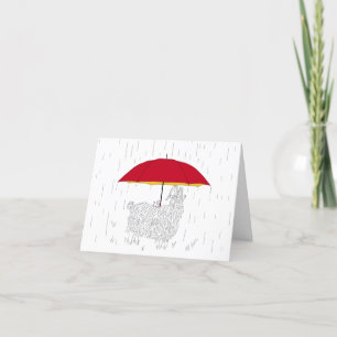 Muis Umbrella voor geiten Bedankkaart