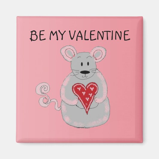 Muis Valentijn Magneet (Voorkant)