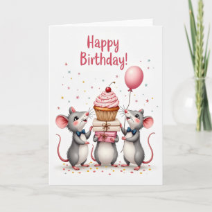Muis Verjaardag Geschenkkaart Kaart