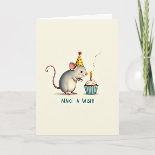 Muis Verjaardag Kaart (Voorkant)