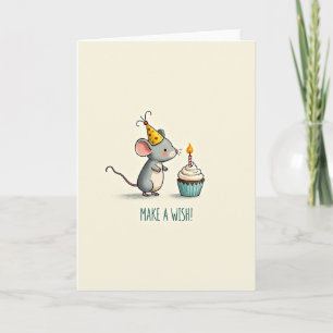 Muis Verjaardags Illustratiekaart Kaart