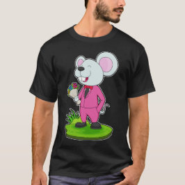 Muis Verzorg Bloem Bruiloft T-shirt
